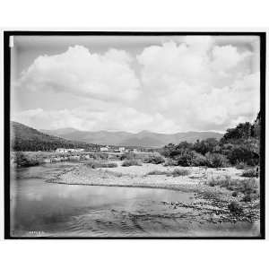   House & Presidential Range from Ammonoosuc River,White Mts.,N.H