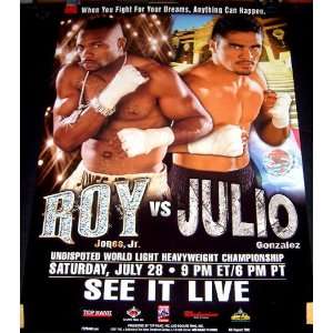   Vs Julio Gonzales 2001 Championship Boxing Poster (Sports Memorabilia