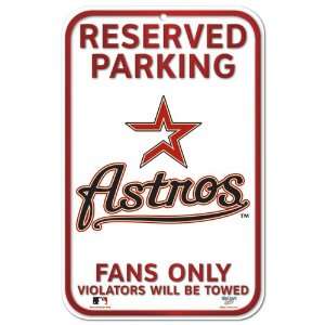 MLB Houston Astros 11 x 17 Reserved Parking Sign 