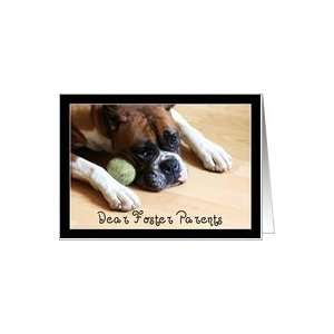 Foster Parents Thank You Boxer Dog Card