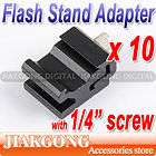 Hot Shoe Flash Stand Adapter with 1/4 20 Tripod screw  