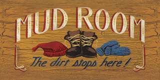 Mud Room Dirt Stop Here Sign Country Decor Framed or Unframed Picture 