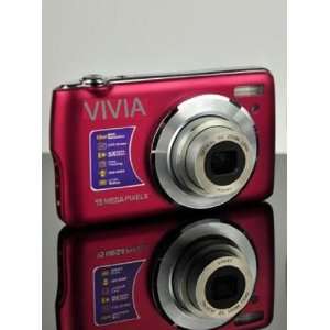  Swari Vivia DC 1500 15MP 5X 2.4in LCD Digital Camera Red 