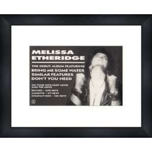 MELISSA ETHERIDGE Debut Album   Custom Framed Original Ad 