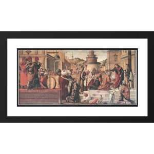 Carpaccio, Vittore 24x16 Framed and Double Matted The Baptism of the 