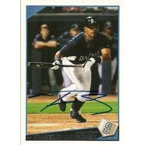 Franklin Gutierrez Signed Mariners 2009 Topps Card