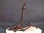 Bronze Giraffe African Safari Sculpture Lg FREE SHIP