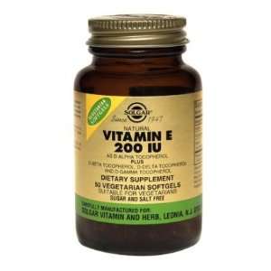  Vitamin E 200 IU (d Alpha Tocopherols & Mixed Tocopherols 