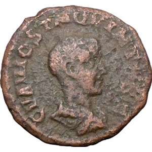   VIMINACIUM 251AD Authentic Ancient Roman Coin LEGIONS BULL LION rare