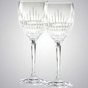 Faberge Crown Crystal Wine Glasses 