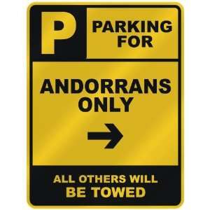   FOR  ANDORRAN ONLY  PARKING SIGN COUNTRY ANDORRA