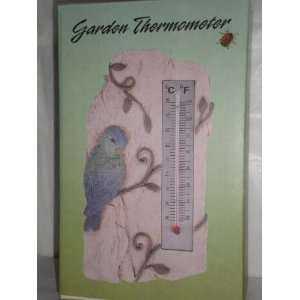  Ceramic Bird, Garden Thermometer 