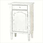   Style Distressed White Wood Storage Table.Quaint Furniture.Vint​age
