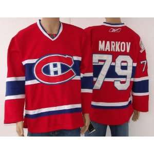  Andrei Markov Jersey Montreal Canadiens 79 Red Jersey 