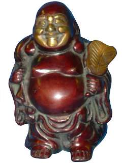 Fat and Happy Laughing Buddha Statue Brass Sculpture 7  