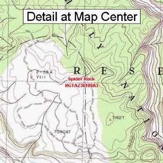   Map   Spider Rock, Arizona (Folded/Waterproof)