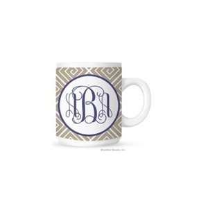  Funky Greek Monogram Coffee Mug