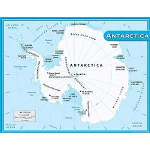  Teacher Created Resources Antarctica Map Chart, Multi 