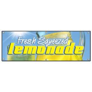   BANNER SIGN stand fresh squeezed lemon signs Patio, Lawn & Garden