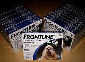 FRONTLINE PLUS 6 Pack For DOGS 23   44 lbs NIB U.S.   EPA Approved 