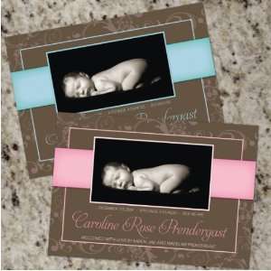   Elegance   Custom Baby Announcements   Printable File 