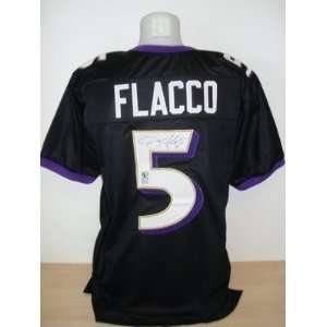  Signed Joe Flacco Jersey   Black Holo   Autographed NFL 