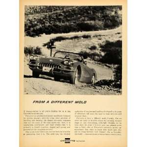  1959 Ad Chevrolet Corvette Vintage General Motors Cars 