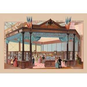 Vintage Art Exhibit of Tiffany and Co. at the Paris Exhibition, 1889 
