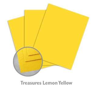  Treasures Lemon Yellow Cardstock   250/Package Office 