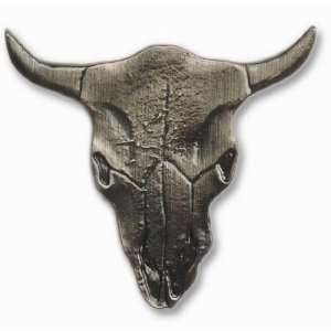  Buck Snort Hardware Steer Skull Knob, Oil Rubbed Bronze 