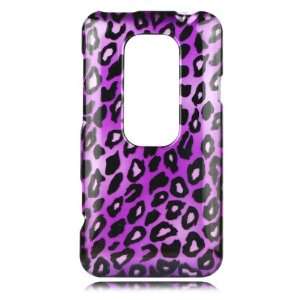  Talon Phone Case for HTC EVO 3D   Leopard  Purple   Sprint 