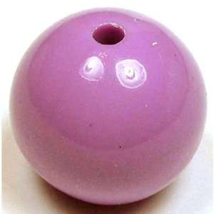  Lavender Round Plastic Opaque Beads (40 pcs). 14mm (1/2 