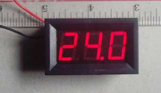 Wire 12V Red LED Digit Car battery Monitor Voltmeter  