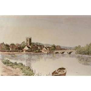  Henley On Thames Bridge Etching Angley, H J Topographical 