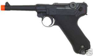 WE 4 P 08 Luger Full Metal Airsoft Gas Blowback Pistol  