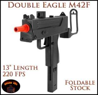 Double Eagle M42F MAC10 Replica Airsoft Gun Spring Action 220FPS UZI 
