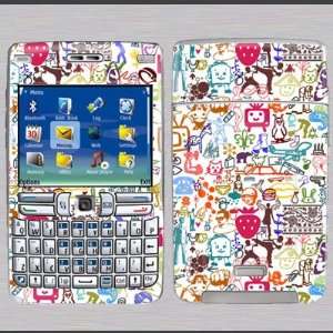  Nokia E62 cute doodles Skin 37062 