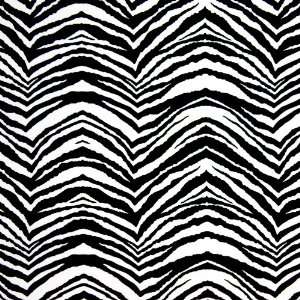   Party Animal Zebra Stripe Black Fabric Yardage Arts, Crafts & Sewing