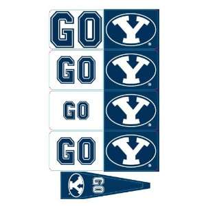   Brigham Young Cougars Animated 3 D Auto Spin Flags