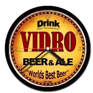  VIDRO beer and ale cerveza wall clock 