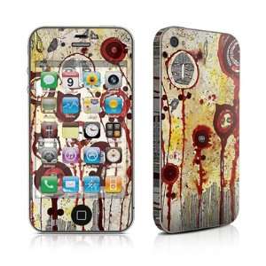 Red Trees Design Protective Skin Decal Sticker for Apple iPhone 4 / 4S 