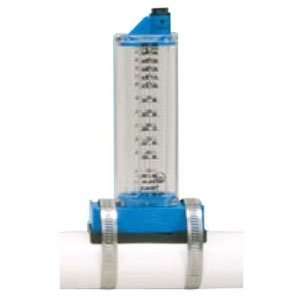  Rola Chem Flowermeter 30 To 150 GPM 2 PVC Pipe Top Mount 