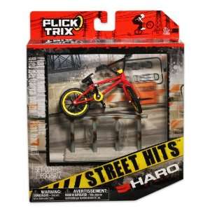    Flick Trix Street Hits Haro Finger Bike With Rail Toys & Games