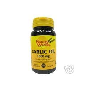 Garlic Oil 1000mg Softgels,Natural Wealth 100 Softgels 