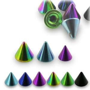  G23 Grade Anodised Titanium Cone Accessories Jewelry