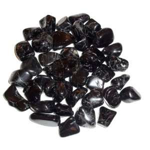 Miracle Crystals 5 Black Tourmaline Tumbled Stones   Grounding 