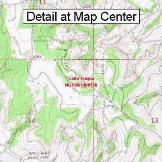   Map   Lake Fuqua, Oklahoma (Folded/Waterproof)