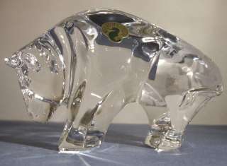 Waterford Bull Crystal Sculpture New in Box  