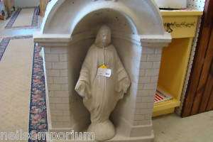 VIRGIN MARY BLESSED MOTHER CONCRETE STATUE  