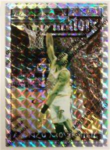 1996 97 FINEST SILVER ATOMIC REFRACTOR ALONZO MOURNING  